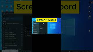 How to Enable On Screen Keyboard in LaptopPc  BF Tutorials20  new2024 laptop pc shortsvideo [upl. by Erminna]