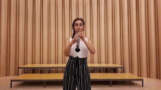 VOC 2020 Elisa Tosca De Angelis Gilles Silvestrini Oboe Etude No 4 “Sentier dans les bois” [upl. by Ojyram709]