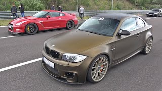 BMW 1M Coupe 420HP vs Nissan GTR R35 600HP [upl. by Ynohtona]