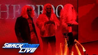 The New Day dress as The Brood in an Attitude Era Halloween tribute SmackDown LIVE Oct 30 2018 [upl. by Frymire107]