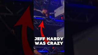 Why did Jeff Hardy JUMP OFF the titantron [upl. by Dnomder]