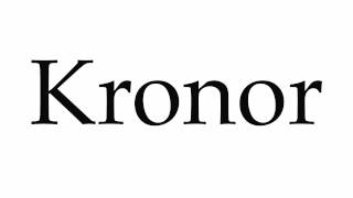 How to Pronounce Kronor [upl. by Keon]