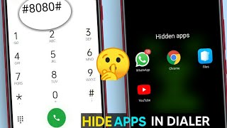 dialer me app hide kaise kare  dialler mein app ko kaise chhupaye  how to hide app in dialler [upl. by Deanne853]