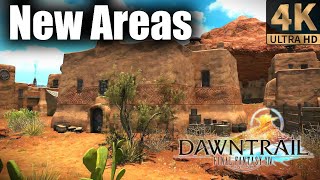 NEW Dawntrail Areas  4k Upscaled [upl. by Ennayehc280]