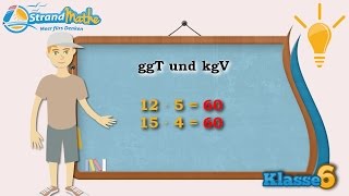 ggT und kgV größter gemeinsamer Teiler  Klasse 6 ★ Wissen [upl. by Eadrahc]