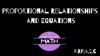 Illustrative Mathematics Grade 7 Unit 24  Constant of Proportionality of Equations [upl. by Kancler683]