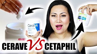 CERAVE MOISTURIZING CREAM VS CETAPHIL MOISTURIZING CREAM  Skincare Specialist Cerave VS Cetaphil [upl. by Airetahs]