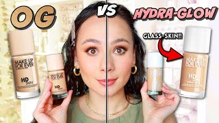 NEW MAKEUP FOREVER HD SKIN HYDRA GLOW FOUNDATION THE ANSWER TO GLASS SKIN 🗣️ [upl. by Ecnarrot]