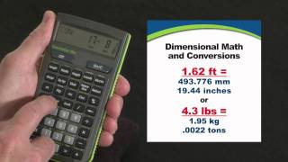 Concrete Calc Pro Dimensional Math and Conversions How To [upl. by Hagen]