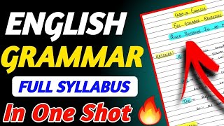 Class 10 Complete ENGLISH GRAMMAR  Tenses Modals Reported Speech Subject Verb Agreement [upl. by Irahk744]