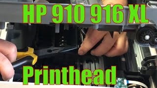 Replace Printhead for HP 910 916XL  OfficeJet Pro 8022 8025 8028 8035 9015 9018 9025 [upl. by Yeslah]