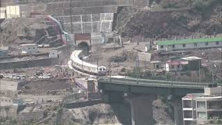 Watch Successful trial run on world’s highest railway bridge over River Chenab [upl. by Caterina]