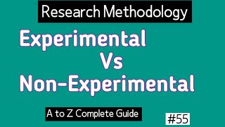 Difference Between Experimental and Nonexperimental Research [upl. by Tremain284]