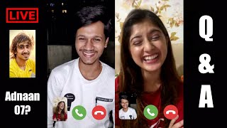 Live Video Call With Arishfa Khan Adnaan 07 and Arishfa Khan Relation All QuestionAnswer Part 1 [upl. by Rourke300]