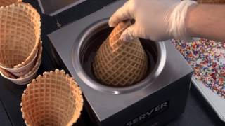 Fresh Made Waffle Cones from Cold Stone Creamery® [upl. by Brill]