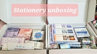 Aesthetic and cute stationery unboxing from india Huge journalsay japanese stationery haul Part 1 [upl. by Ainegue]