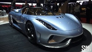 FIRST LOOK Koenigsegg Regera Hybrid Megacar  Geneva 2015 [upl. by Atiras]