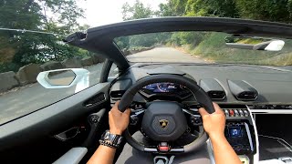 LAMBORGHINI HURACAN EVO SPYDER POV TEST DRIVE amp PHOTOSHOOT [upl. by Elysee990]