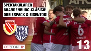 Spektakel im Derby Dreierpack und FrahnEigentor E Cottbus  Babelsberg 03  Regionalliga Nordost [upl. by Arolf]