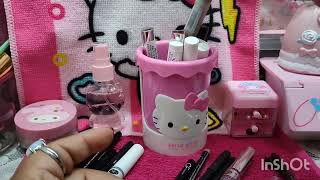 mí colección delineador con glitter cosmeticos coleccionmaquillaje belleza kittykawaii kitty [upl. by Meerak]