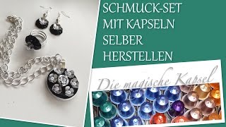 DIYfestliches SchmuckSet aus NespressoKapseln  die magische KaffeeKapsel [upl. by Mokas]