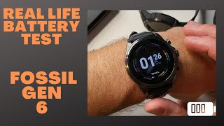 Fossil Gen 6 Real Life Battery Test [upl. by Fletcher586]