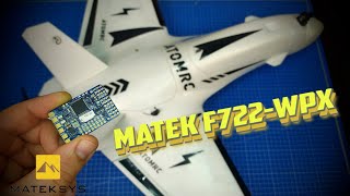 Matek F722WPX тесты на крыле ATOMRC Dolphin как подключить и настроить [upl. by Terris]