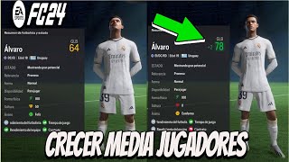 COMO SUBIR LA MEDIA de tus JUGADORES en MODO CARRERA EA FC 24 [upl. by Christa]