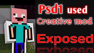 PSD1 used creative mode in latest videoHindiHeadsteal smp  psd1 exposed [upl. by Annawal52]