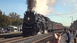 NKP 765  Wabash Cannonball Excursion Peru IN 10272013 [upl. by Tollmann]