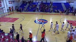 Owego Free Academy vs Union Endicott Boys Varsity Basketball [upl. by Aerdnna]