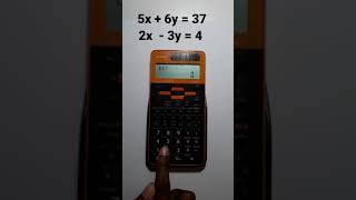 How To Solve SIMULTANEOUS EQUATIONS Using A Sharp Calculator [upl. by Darraj52]