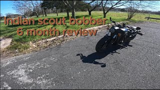 My 6 months experience review of my 2023 INDIAN SCOUT BOBBER as a beginner rider [upl. by Nrubyar]