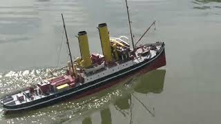 Le remorqueur tug de haute mer RESOLVE de JeanMarc  NMCMVE 2022 RC boat [upl. by Proudfoot]