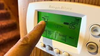 Honeywell Home Thermostat  How to Set Temperature [upl. by Durrace409]