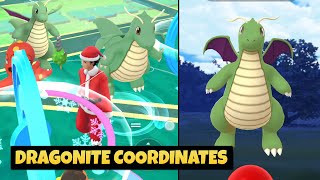 Pokemon Go Dragonite Nest Location Coordinates  How to Get Unlimited Shiny Dragonite in Pokemon Go [upl. by Notnarb361]