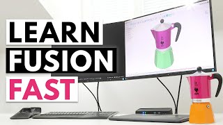 LEARN FUSION 360 FAST A Beginner Tutorial step by step instructions no prior knowledge required [upl. by Eniarol154]