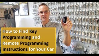 How to Program Car Keys amp Remotes Where to Find StepbyStep Instructions [upl. by Luhe736]