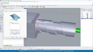 CAMJam 341 4 Axis Drive Surface Machining [upl. by Coreen]