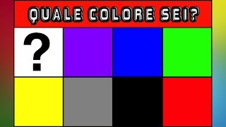 TEST DEI COLORI PER SCOPRIRE LA TUA VERA PERSONALITÀ CHI SEI TU [upl. by Goode13]