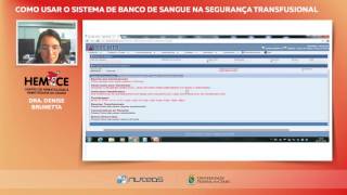 Sistema de Banco de Sangue na Segurança Transfusional [upl. by Yakcm]