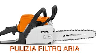 MANUTENZIONE MOTOSEGA STIHL MS170PULIZIA FILTRO ARIA [upl. by Vey738]