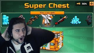 Pixel Gun 3D  OMG NEW SUPER CHEST CRATE OPENING DID WE GET LUCKY [upl. by Yltneb]