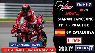 Jadwal Siaran Langsung Latihan Bebas MotoGP Catalunya 2024  MotoGP Catalunya 2024 Live Trans 7 [upl. by Einreb978]