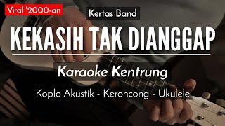 Kekasih Tak Dianggap KARAOKE KENTRUNG  Kertas Band Keroncong Modern [upl. by Essirahc]