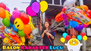 Balon Balon Karakter Lucu  Balita Lucu Beli Balon Karakter Lucu  Lagu Anak Balonku Ada Lima [upl. by Bois]