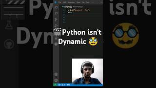 Python Dynamically Typed Nhi h🧐😦 How  python programming [upl. by Enila]