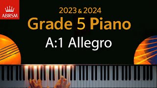 ABRSM 2023 amp 2024  Grade 5 Piano exam  A1 Allegro  Domenico Cimarosa [upl. by Lorain]