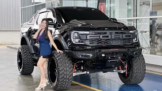 2023 Ford Raptor 20 Diesel  7inch lift Complete With Hamer Steel Set OffRoad Thailand Review [upl. by Liagiba]