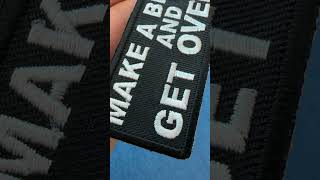 Make a Bridge and Get Over It Iron on Morale Patch P5868 [upl. by Sirtimid]